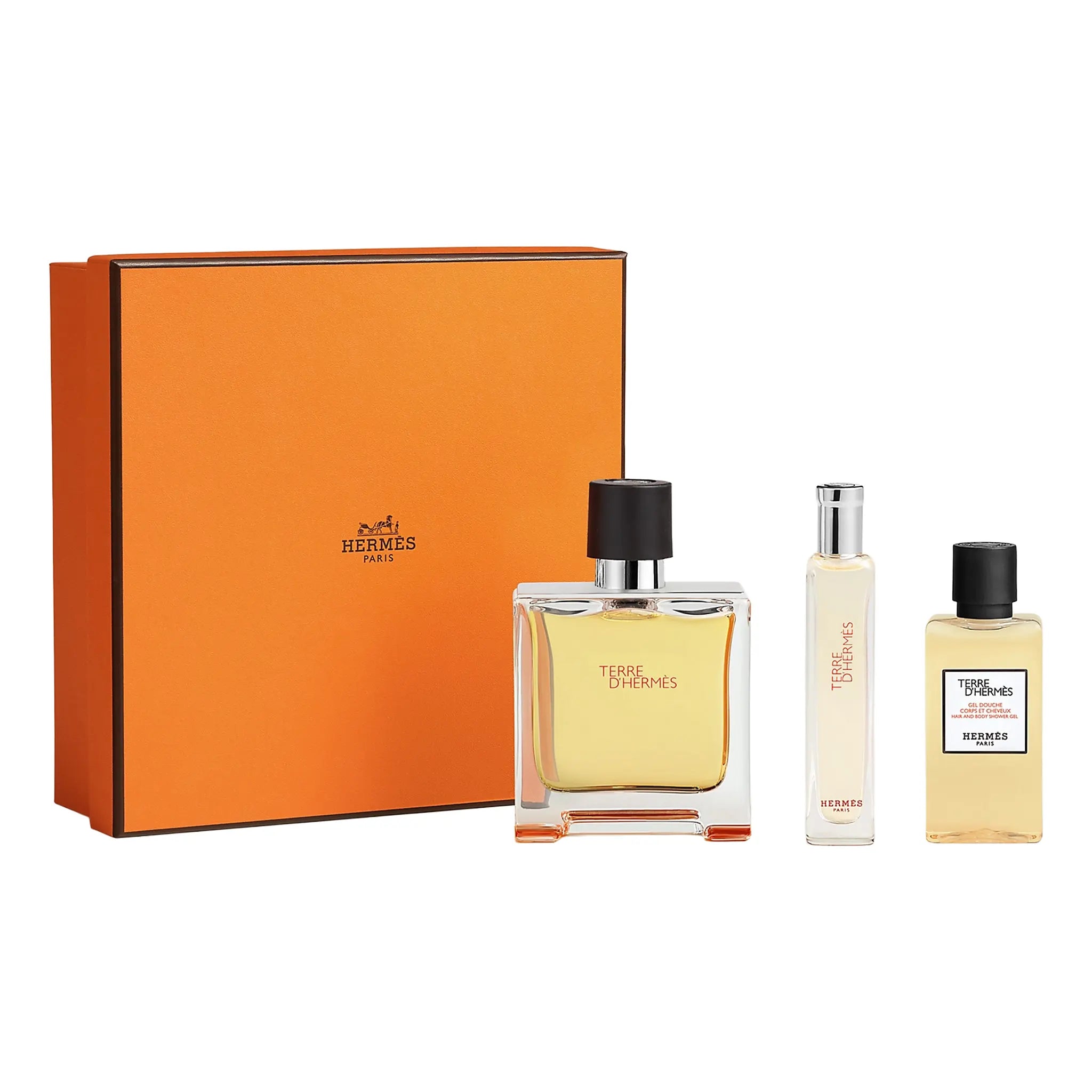 Front Full kit View of Hermès Paris Terre d'Hermes Parfum Gift Set V114674V0